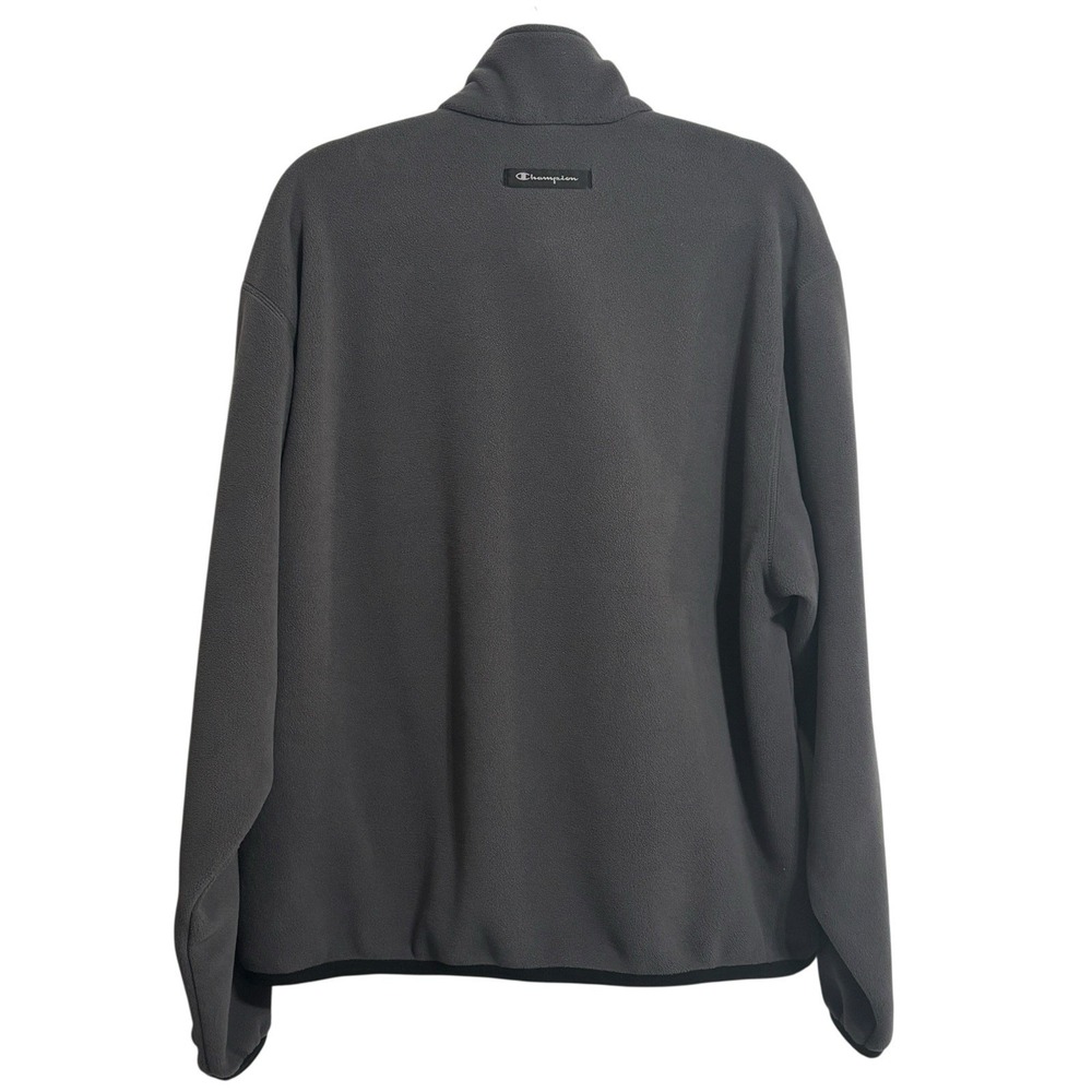 Vintage Champion Fleece Pullover Men's 2X Gray Ohio State University 1/4 Zip - Picture 2 of 10